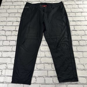 Nike Men's Cotton Blend Bonded Woven Black Cropped Pants Size 36 876972-010